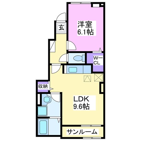 キャンディハウスⅠの物件間取画像